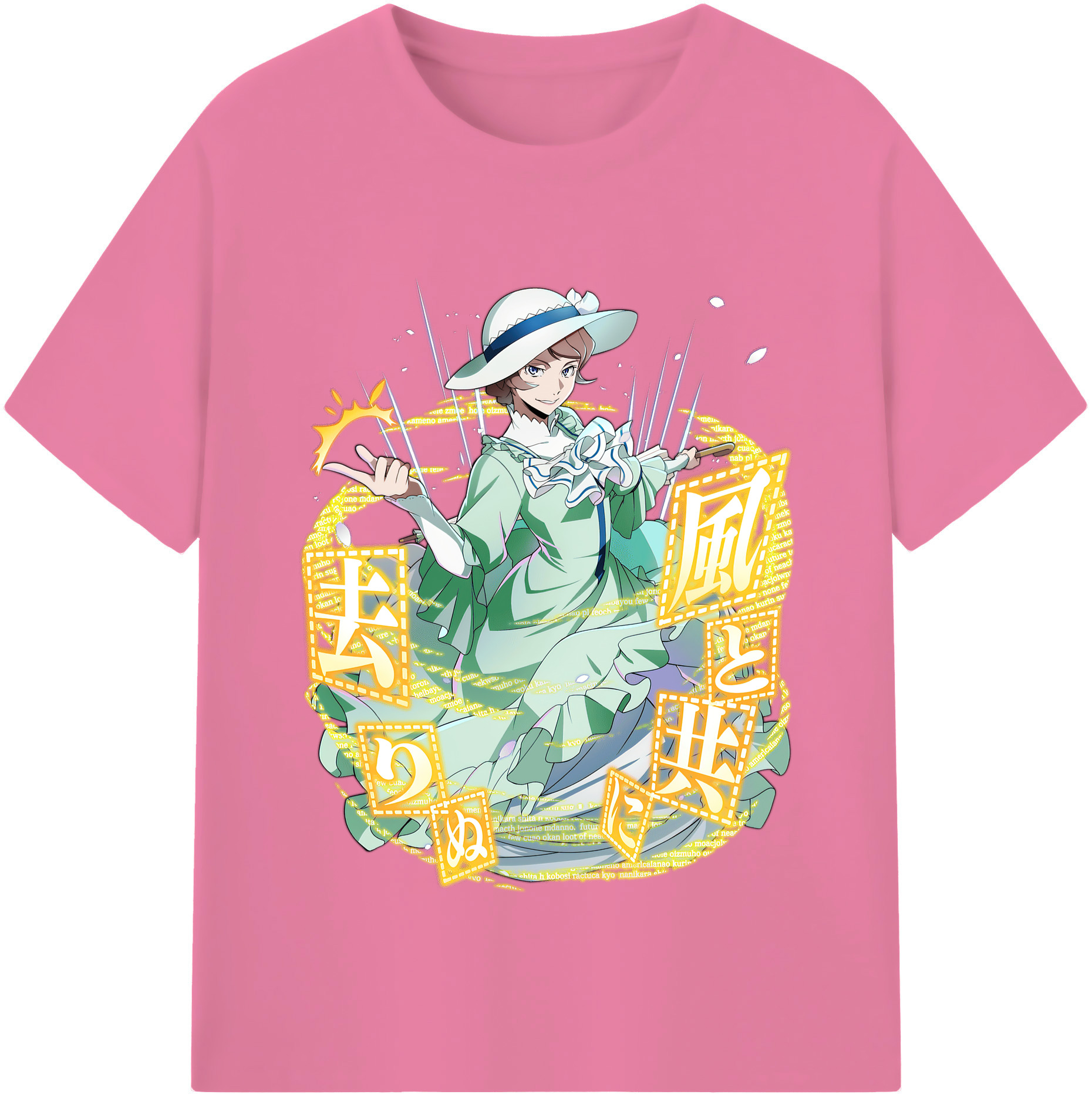 （画像用） 文豪ストレイドッグス Bungo Stray Dogs 綿100％半袖Tシャツ（フロントプリント）